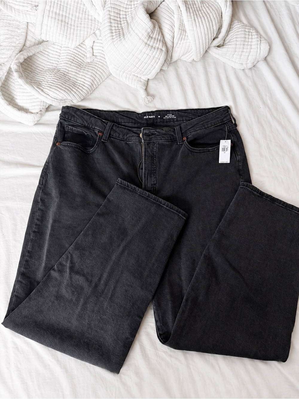 Old Navy Women’s Size 18 High-Rise O.G. Loose Faded Black Jeans — NWT